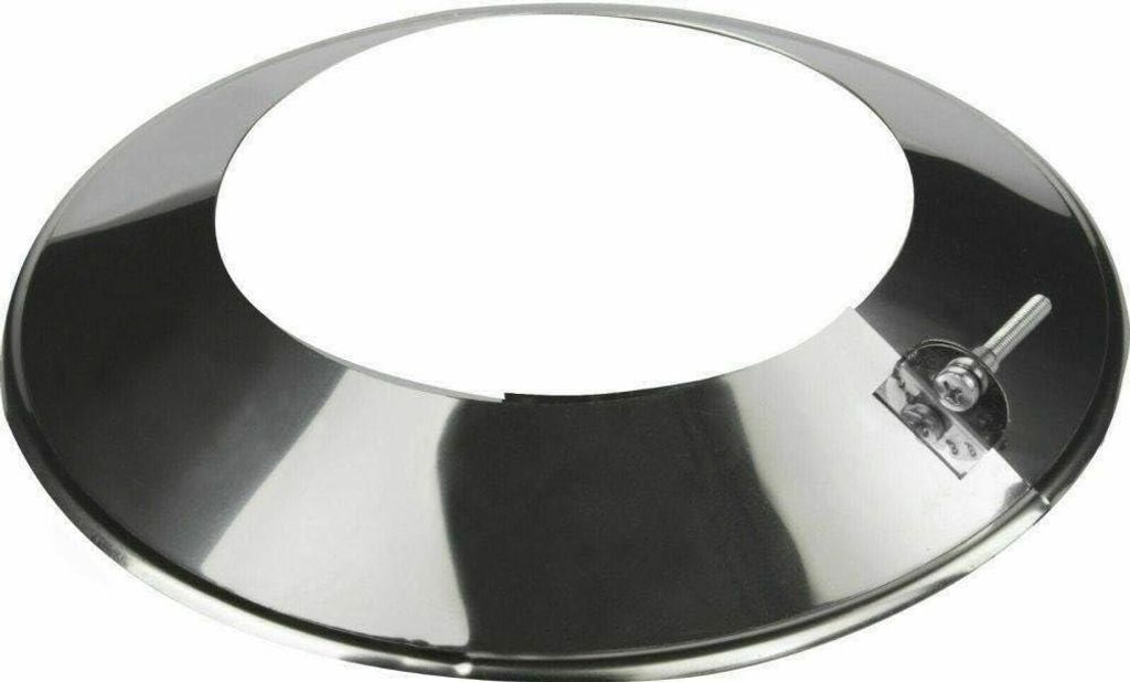 BirnePower Edelstahl Wandrosette Ø200mm - Abdeckrosette Produktbild 