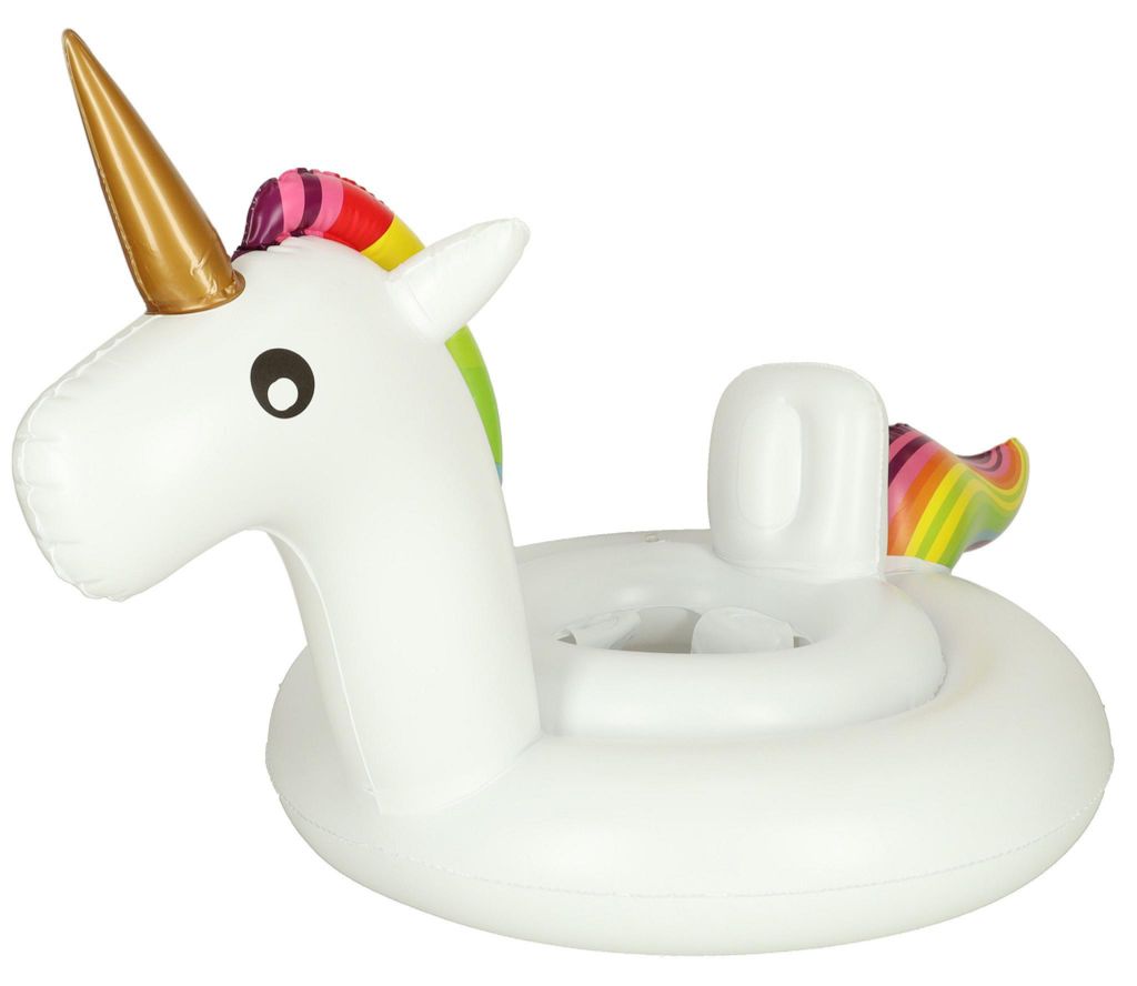 Roue licorne gonflable enfant avec siège 70cm Image du produit 
