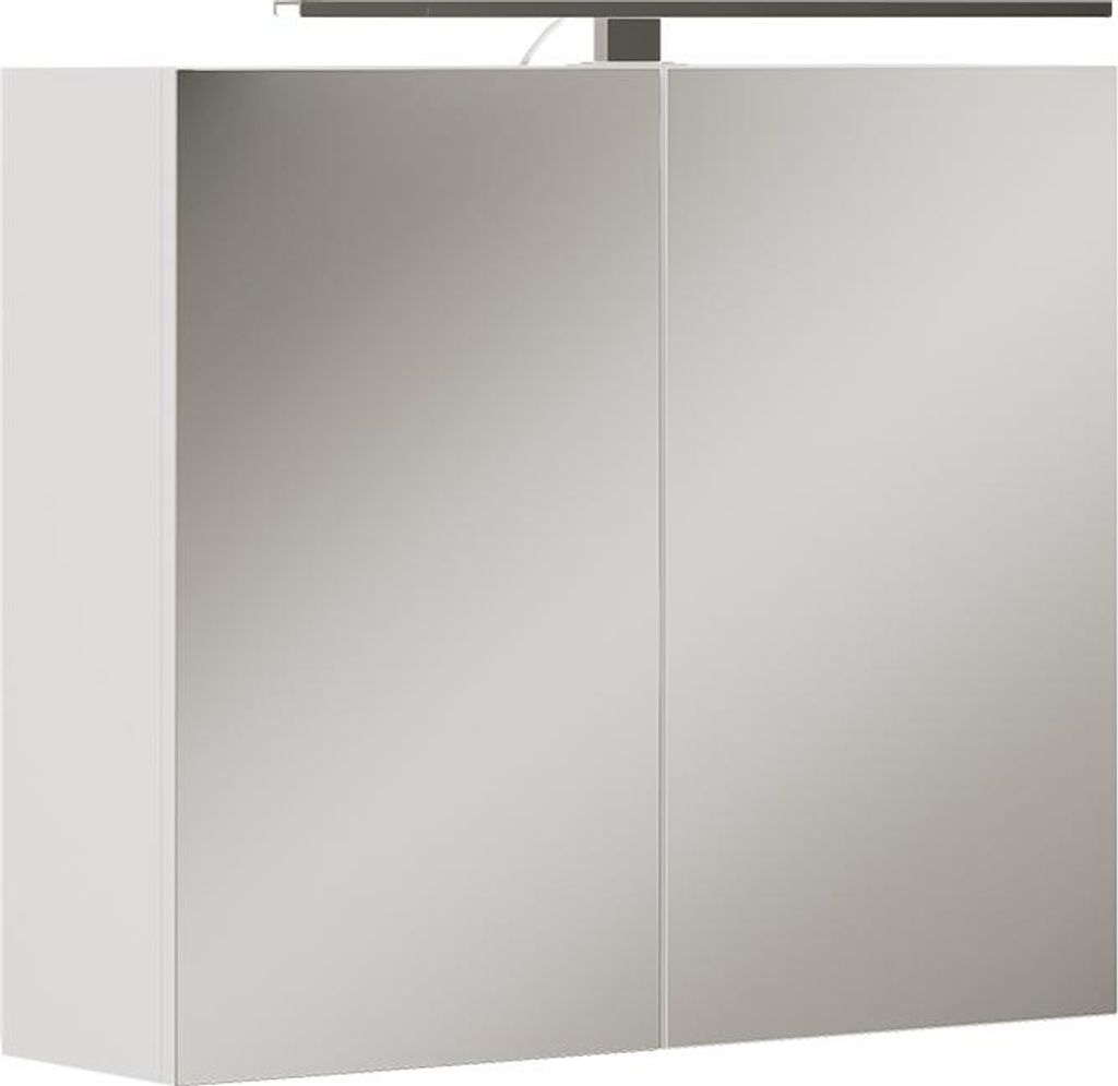 Kúpeľňová zrkadlová skrinka Vicco Lavio biely 70 x 60 cm s Obrázok produktu 