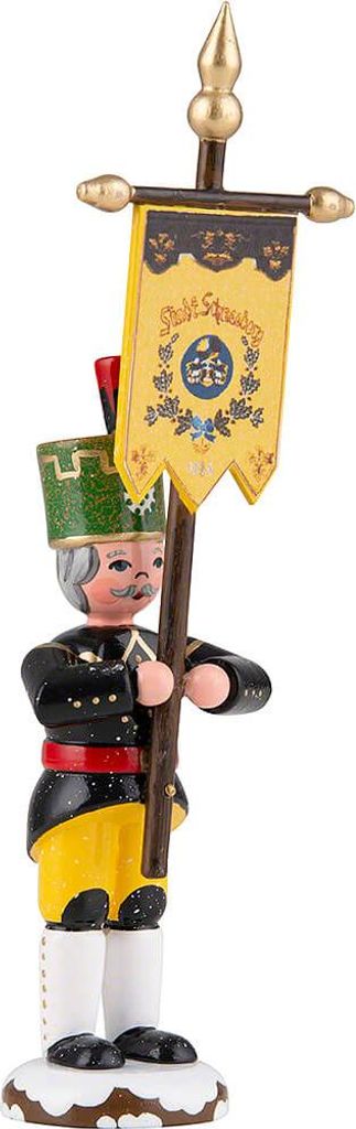 Hubrig - Wiki - Bergmann mit Standarte/Fahne ca. 9 cm- Neuheit 2019