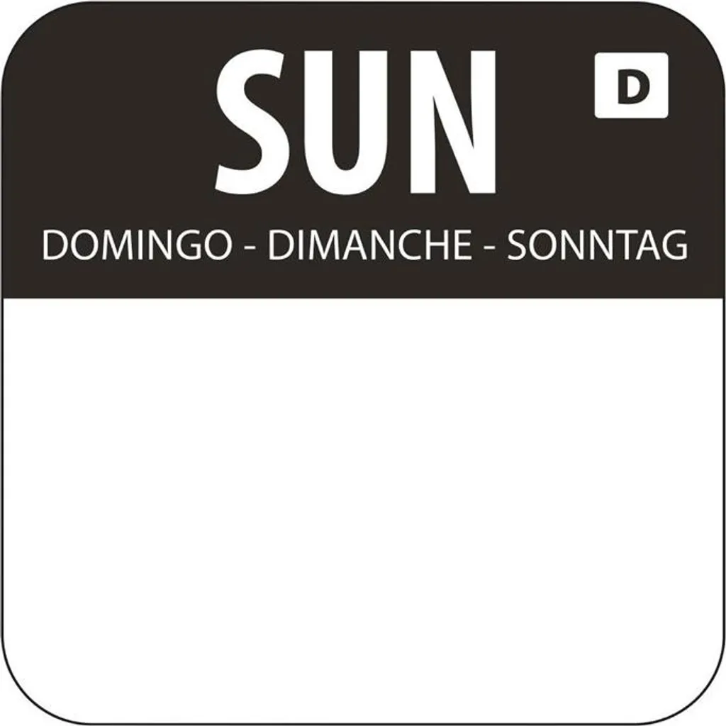 Offerta 1000 Etichette Vogue Domenica Autodissolventi per Ristorazione