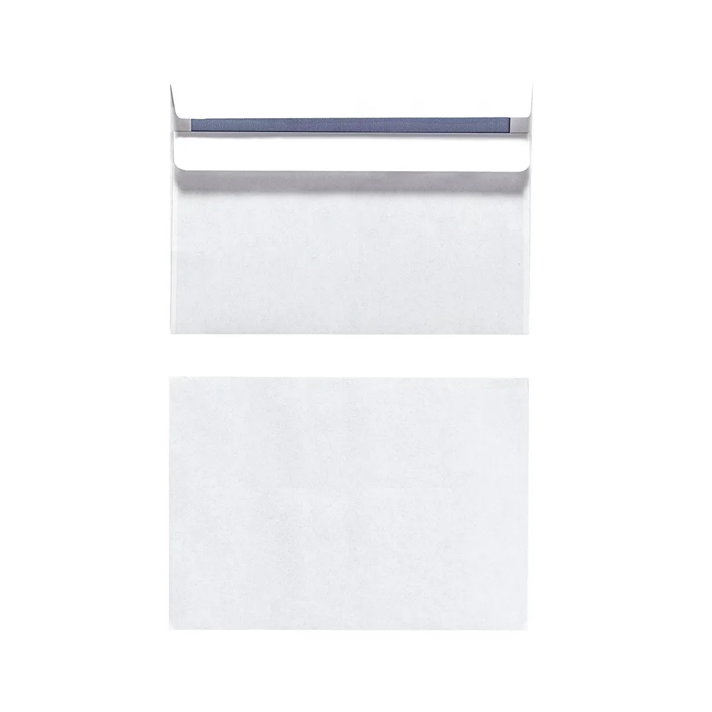 Lot enveloppes de bureau C6 blanches sans fenêtre herlitz classiques