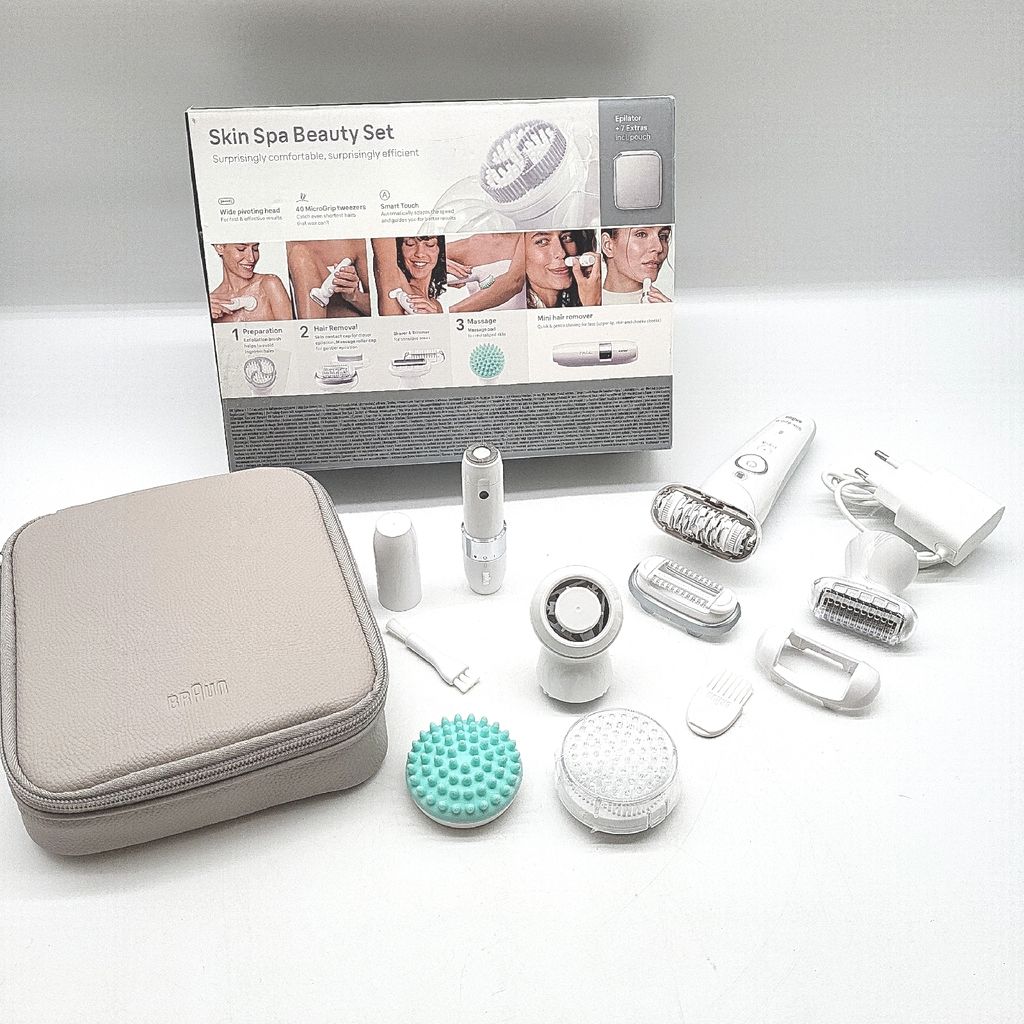 Braun Silk pil 9 SkinSpa All in One Set Epilierer Damen Haarentferner für