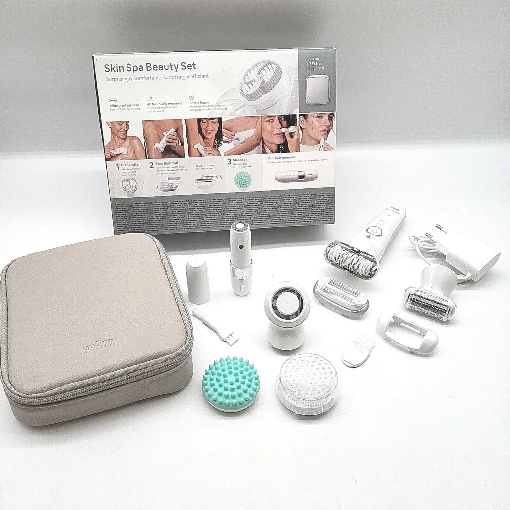 Braun Silk-épil 9 SkinSpa Épilateur Anti-Poils Incarnés Tout en Un