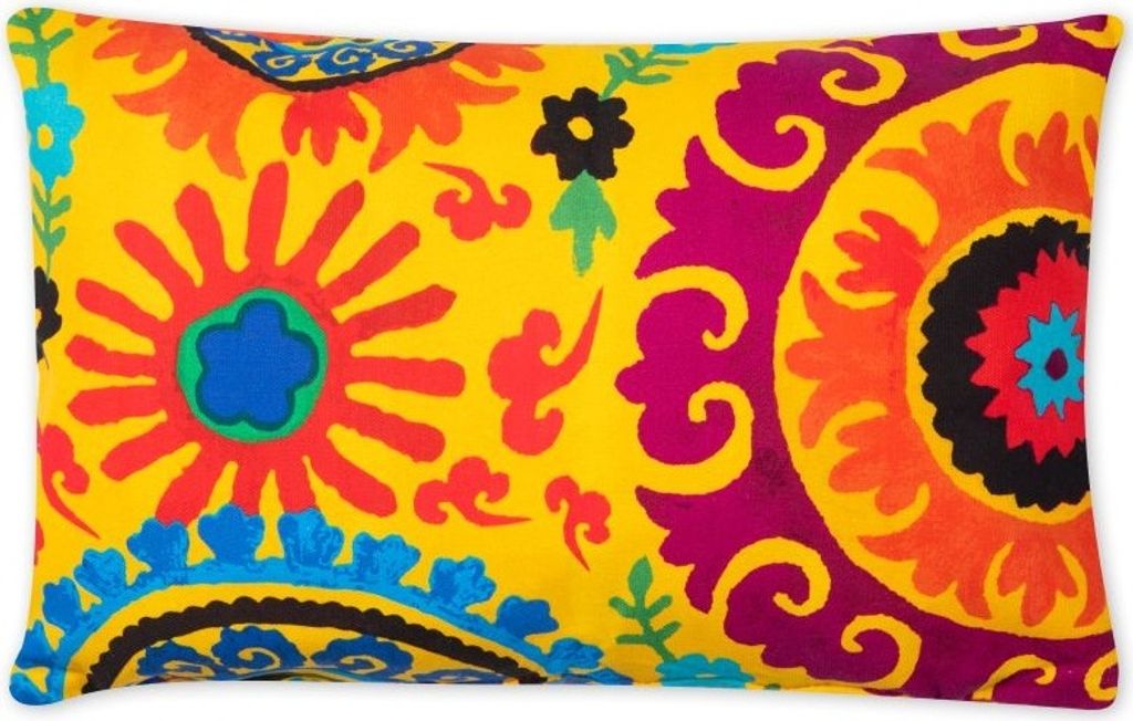 Excelsa Dekoratives Kissen New Delhi Baumwolle 45x20x30 cm Bunt
