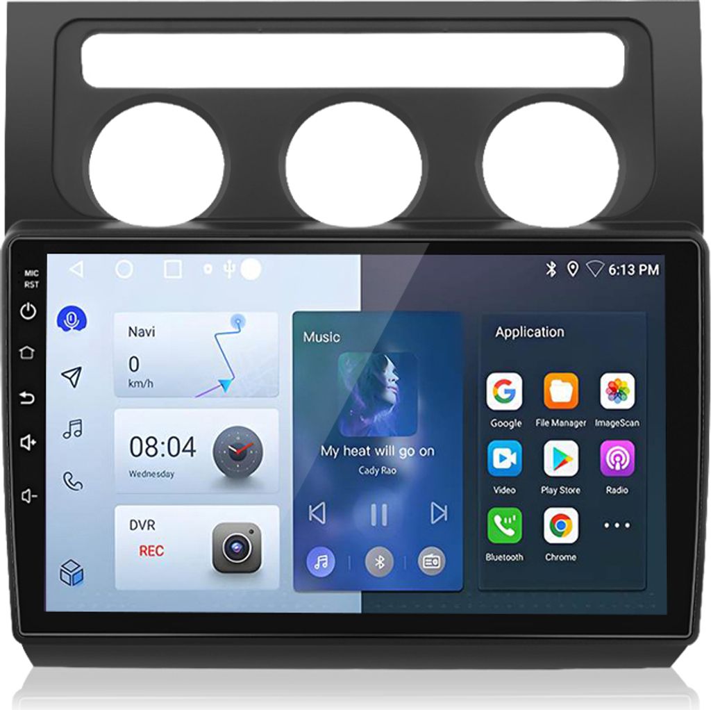 12+256GB Android14 4GSIM Für VW Touran 2003-2010 10zoll Autoradio carplay android auto GPS Navi WIFI BT SWC RDS DAB USB 10kern 2din