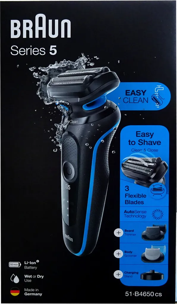 Rasoir Braun Series 5 51-B4650cs : Fini les Irritations et le Nettoyage Dur