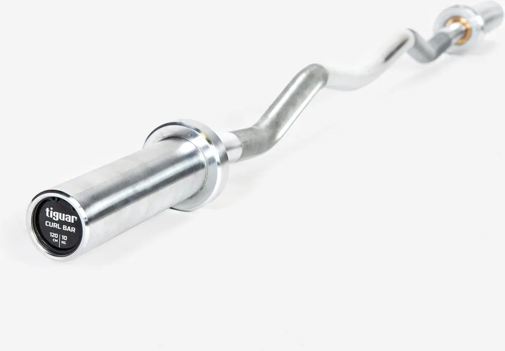 Barre Olympique Brisée Tiguar pour Curl Biceps et Extension Triceps Pro