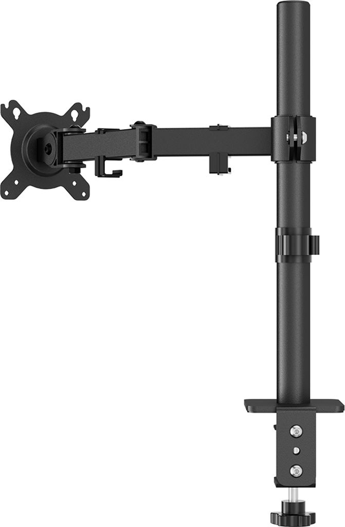 Halterung fuer zwei Monitore, Monitorstaender aus Aluminiumlegierung, um 360¡ã drehbar, fuer Bildschirme von 17-32 Zoll, verstellbare Einzelmonit...