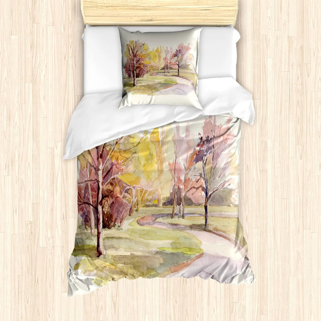 Set Letto ABAKUHAUS 135x200 Acquerello Natura - Morbido e Anallergico
