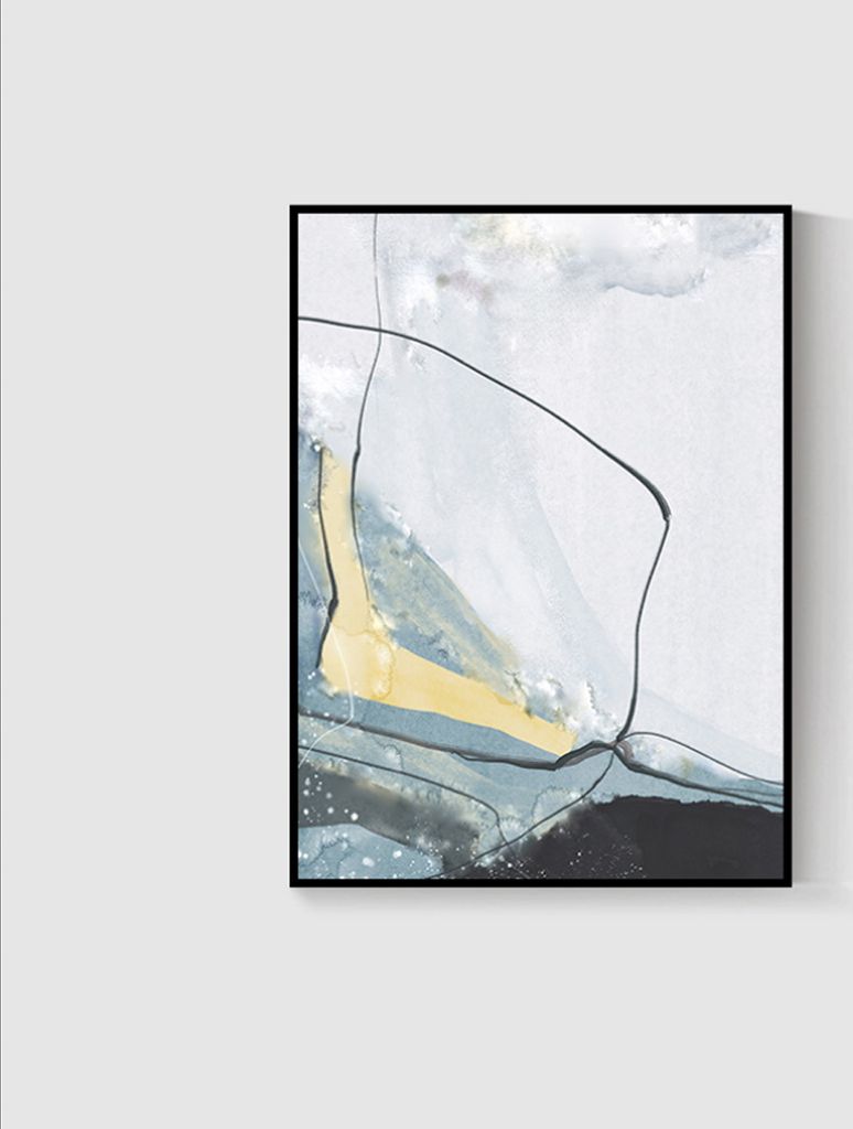 TPFLiving Kunstdruck LW-59 (OHNE RAHMEN) Poster - Leinwand - Wandbild - Hochauflösender Giclée-Druck, langlebig und hochwertig - Nordic Art - Abs...
