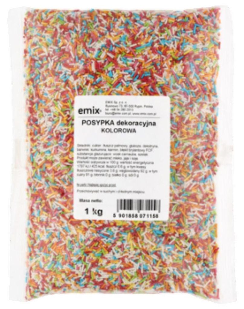 Vermicelles colorés Emix, 1 kg Image du produit 