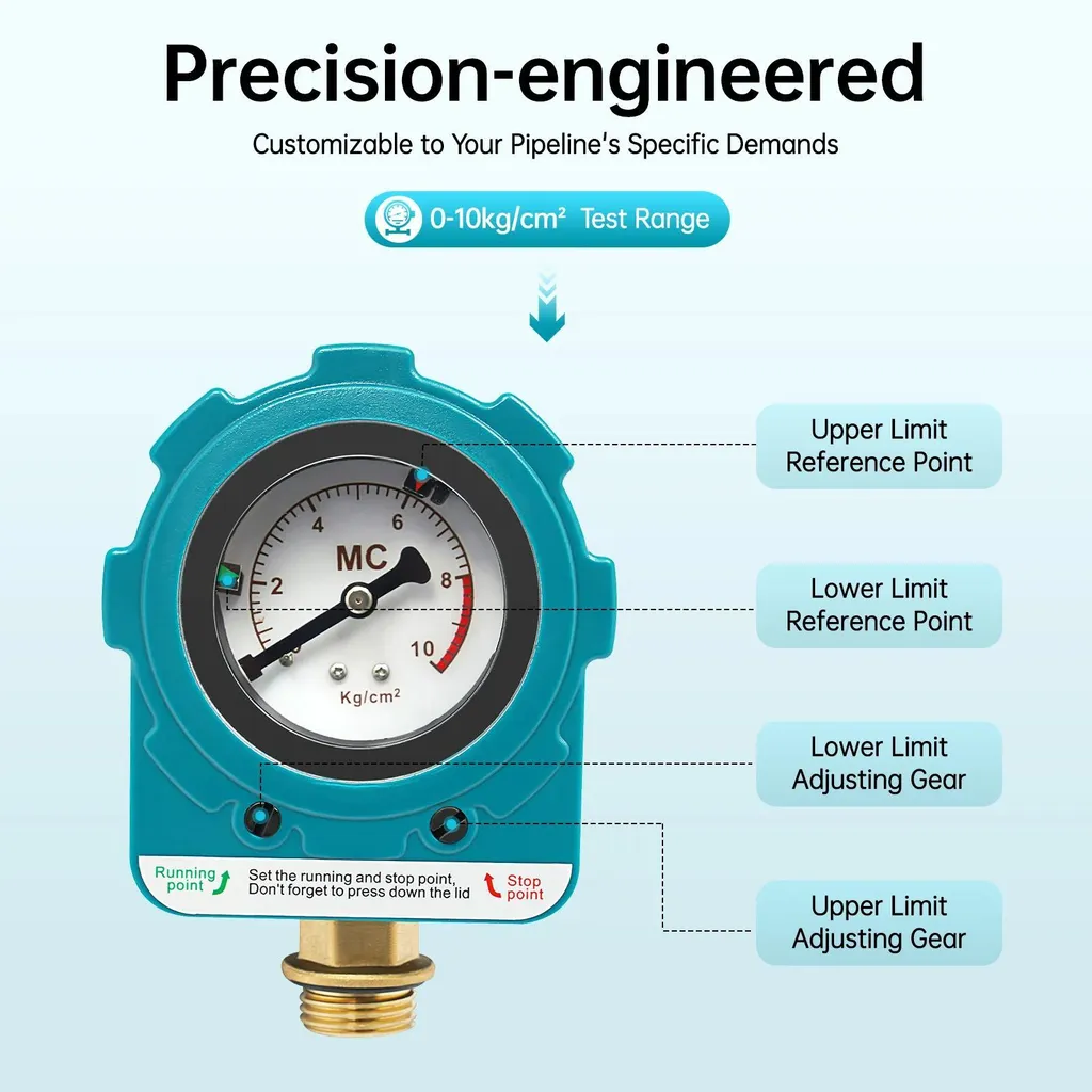 Pressostat de pompe à eau pour stopper les chutes de pression - 3