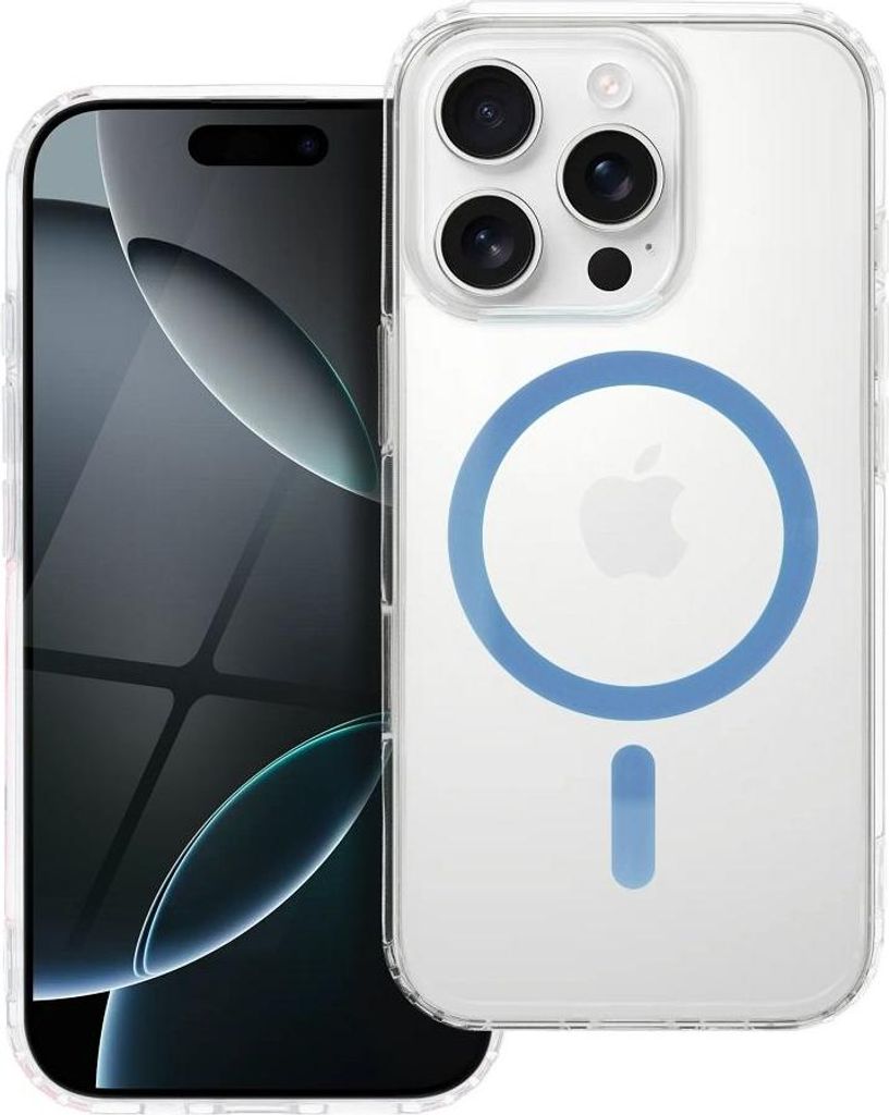 Drop Glue Bunte Ring Mag Cover kompatibel mit MagSafe passend für SAMSUNG A16 5G / A16 4G hellblau