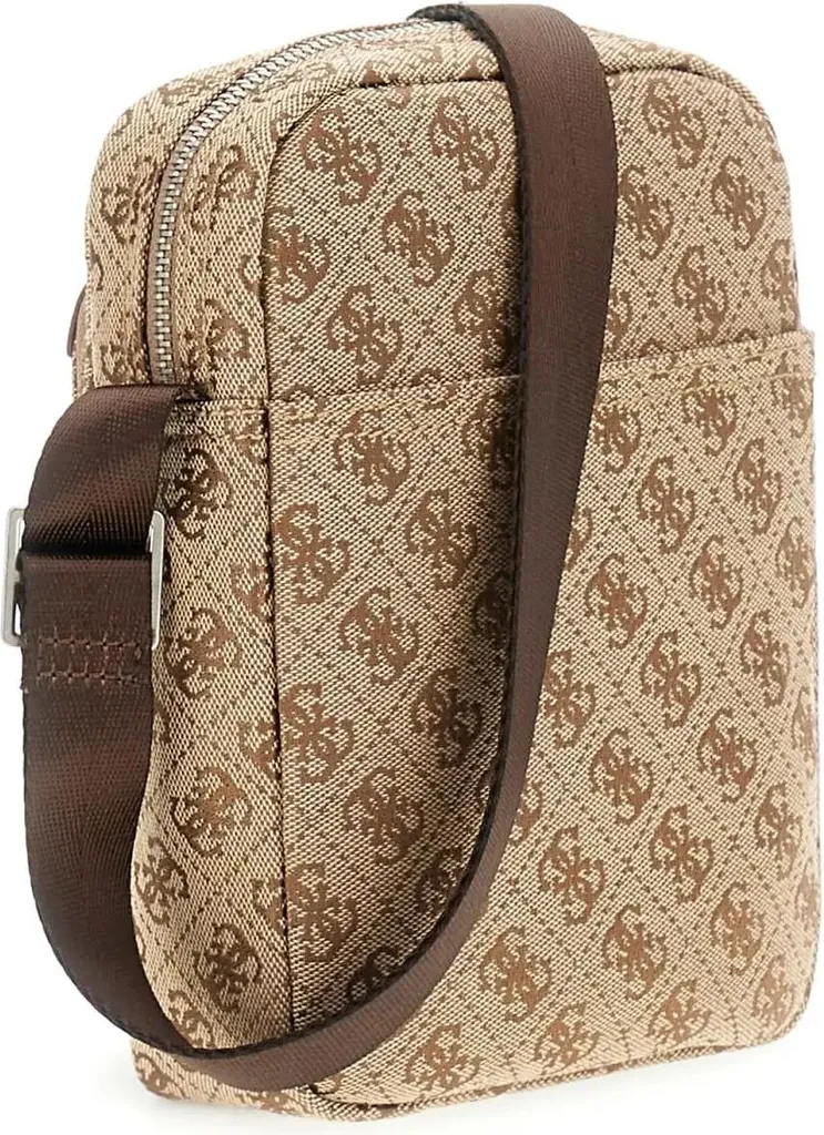 Petit Sac à dos Guess Milano Compact Beige et Marron avec Logo 4G