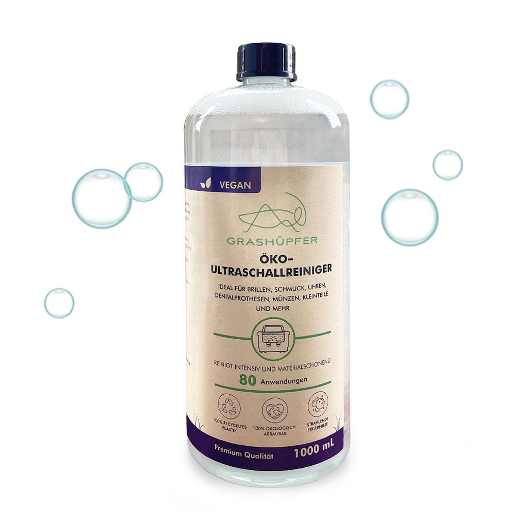 GRASHÜPFER® Öko Ultraschallreiniger Konzentrat | 1L Produktbild 