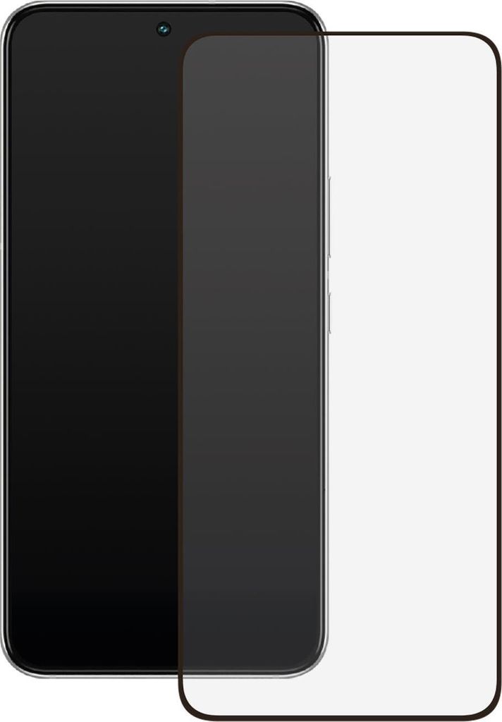 ViVanco Full, Samsung, Galaxy S22, Schmutzabweisend, Schlagfest, Ölbeständig, Kratzresistent, Splitterfrei, Schwarz, Transparent, 1 Stück(e)