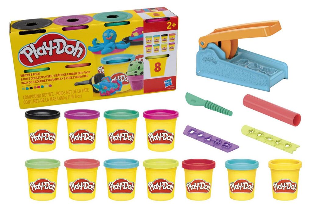 Play-Doh Knetwerk mit kräftige Farben 8er Pack Knete im Set
