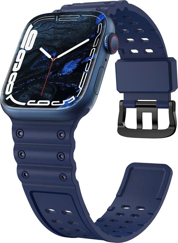 Cinturino Apple Watch Blu Navy 38/40/41mm - Comodo, Lavabile, Sicuro