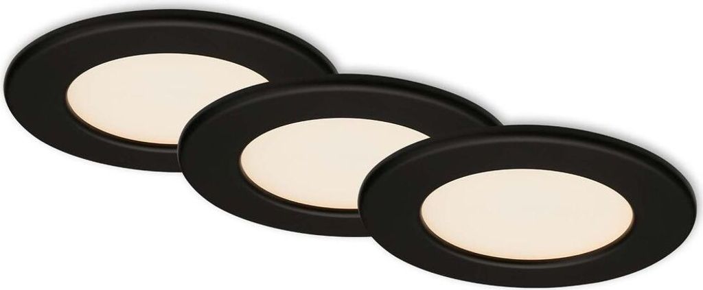 LED vestavné světlo ultraploché sada 3 ks 3000K 6W IP44 Obrázek produktu 