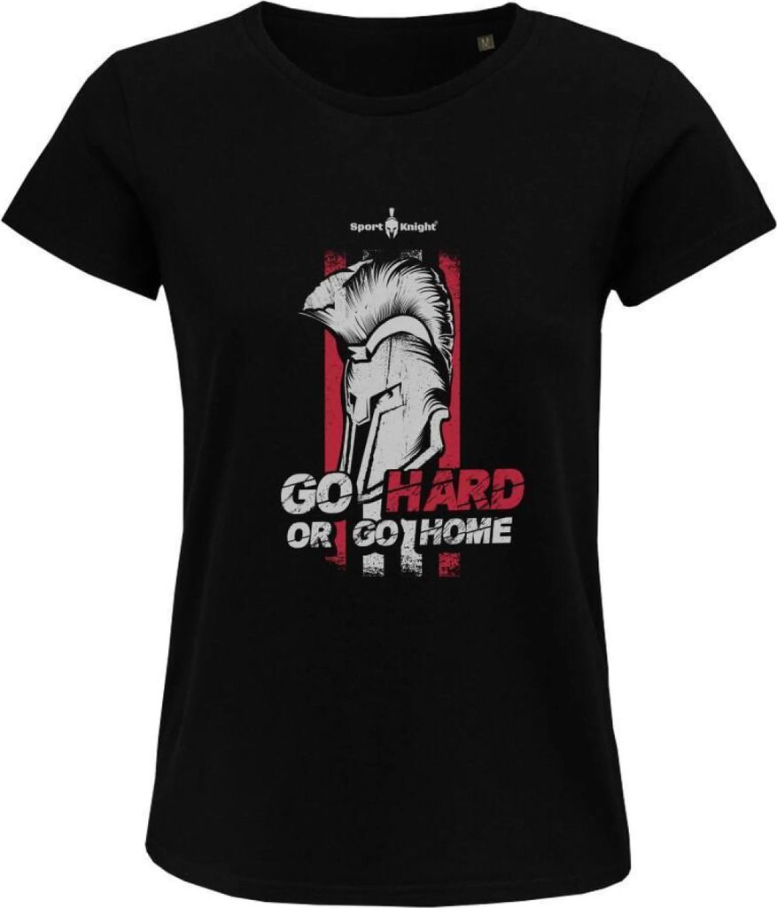 Sport-Knight Damen Fitness T-Shirt "Go Hard or Go Home" Organisch Classic
