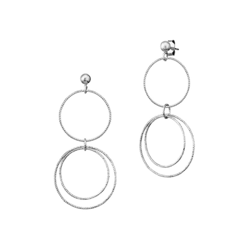 Der Kettenmacher Fantasy Ohrstecker 925/- Sterling Silber 5,2cm silbergrau ohne 148220002