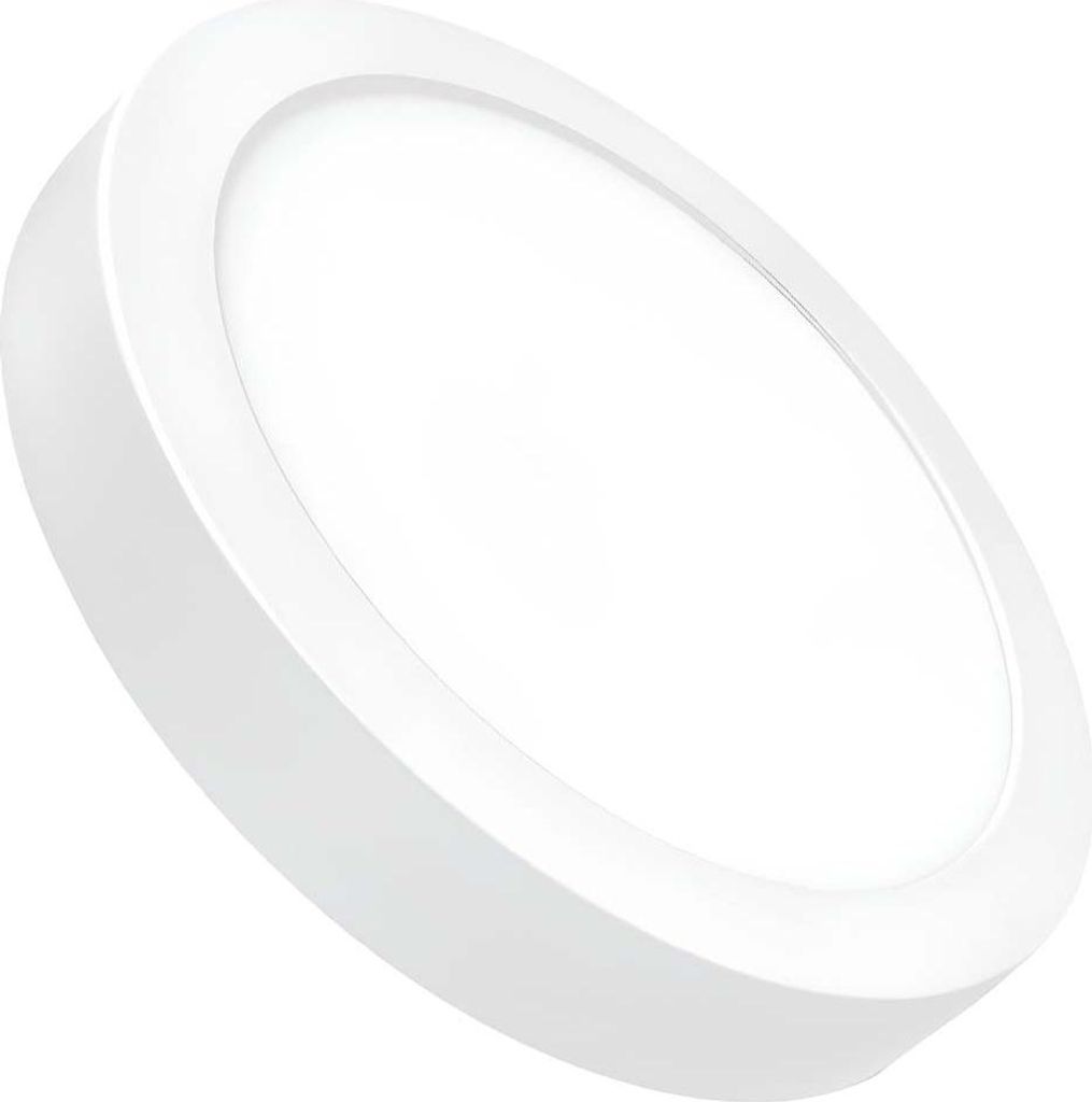 Avizar, LED Lichtpanel rund 18W 220x220mm ultraflaches Design, Weiß