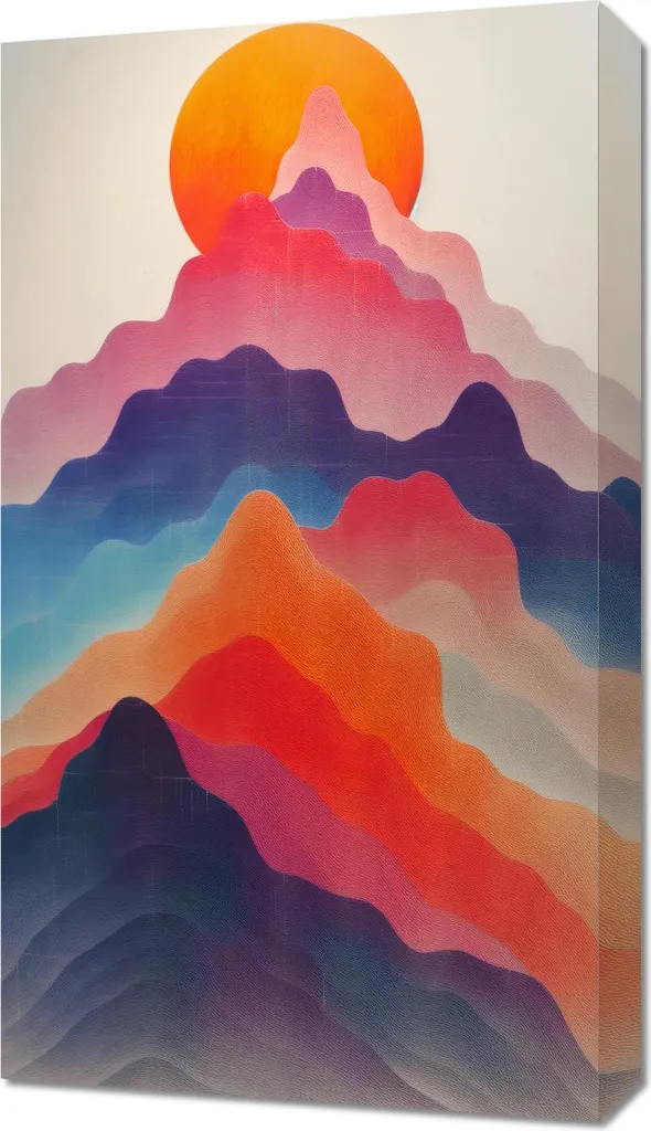 Quadro 40x70 cm Gama Gór - Paesaggio Montano per Arredo Moderno