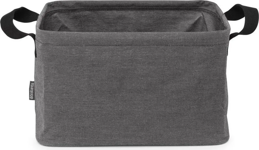 Panier à linge 35L pliable et compact - Bac à linge robuste en noir - 5