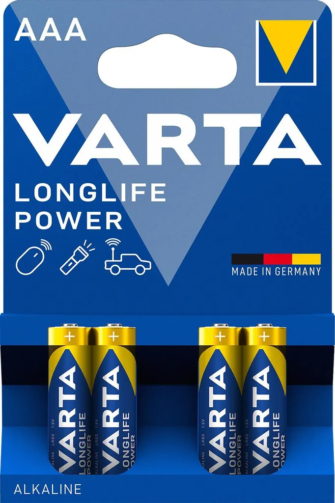 Pile AAA Varta High Energy pour télécommande et jouets piles LR03 1.5V
