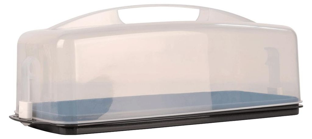Kuchenhaube länglich 43 cm EUROHOME Kastenkuchenbehälter