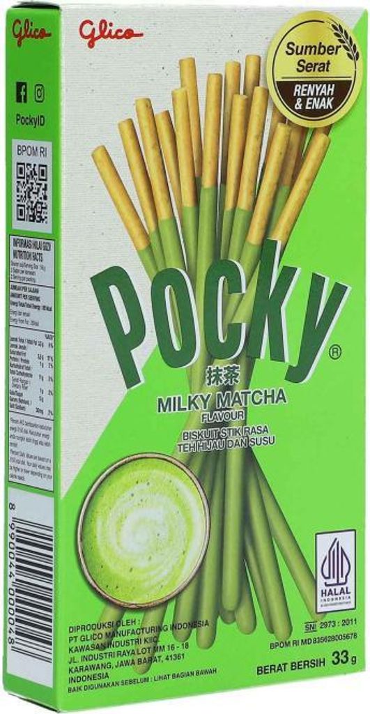 Pocky Milky Matcha Sticks 33g Produktbild 
