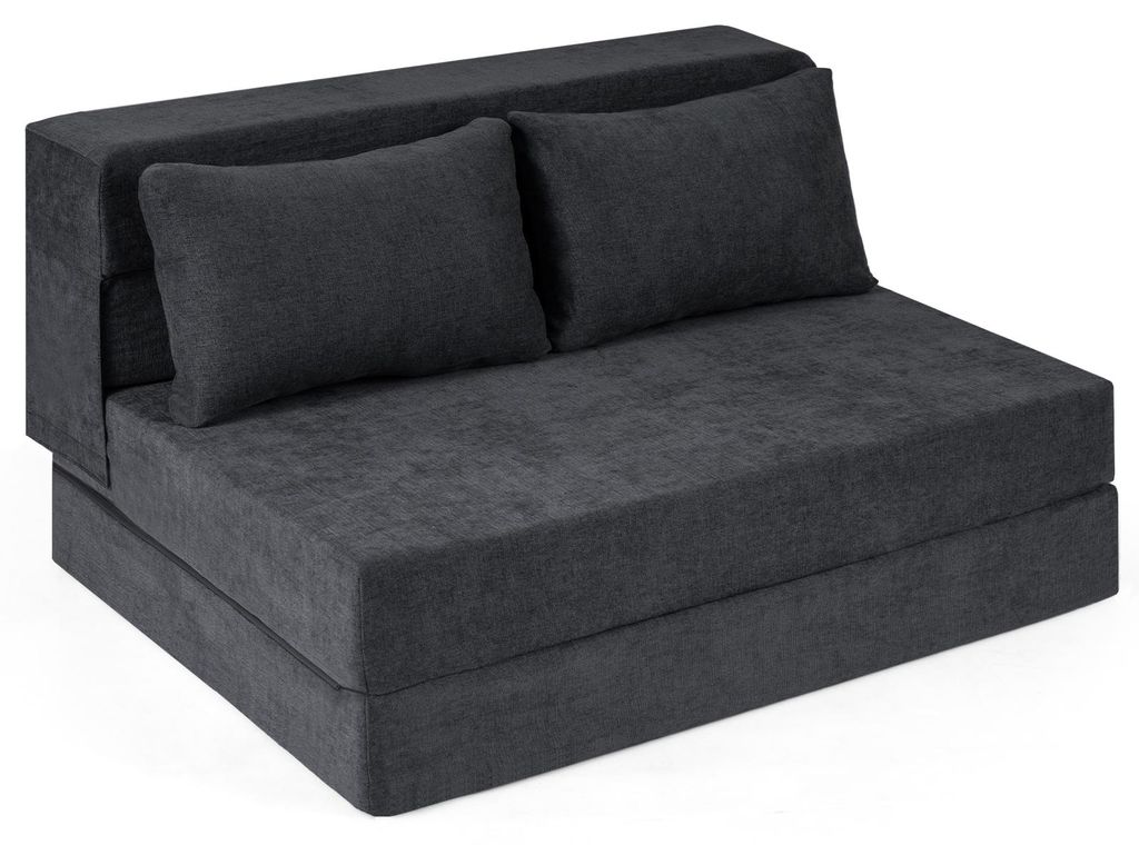 Rozkładana sofa COSTWAY, fotel rozkładany 3 w 1 z 2 Zdjęcie produktu 