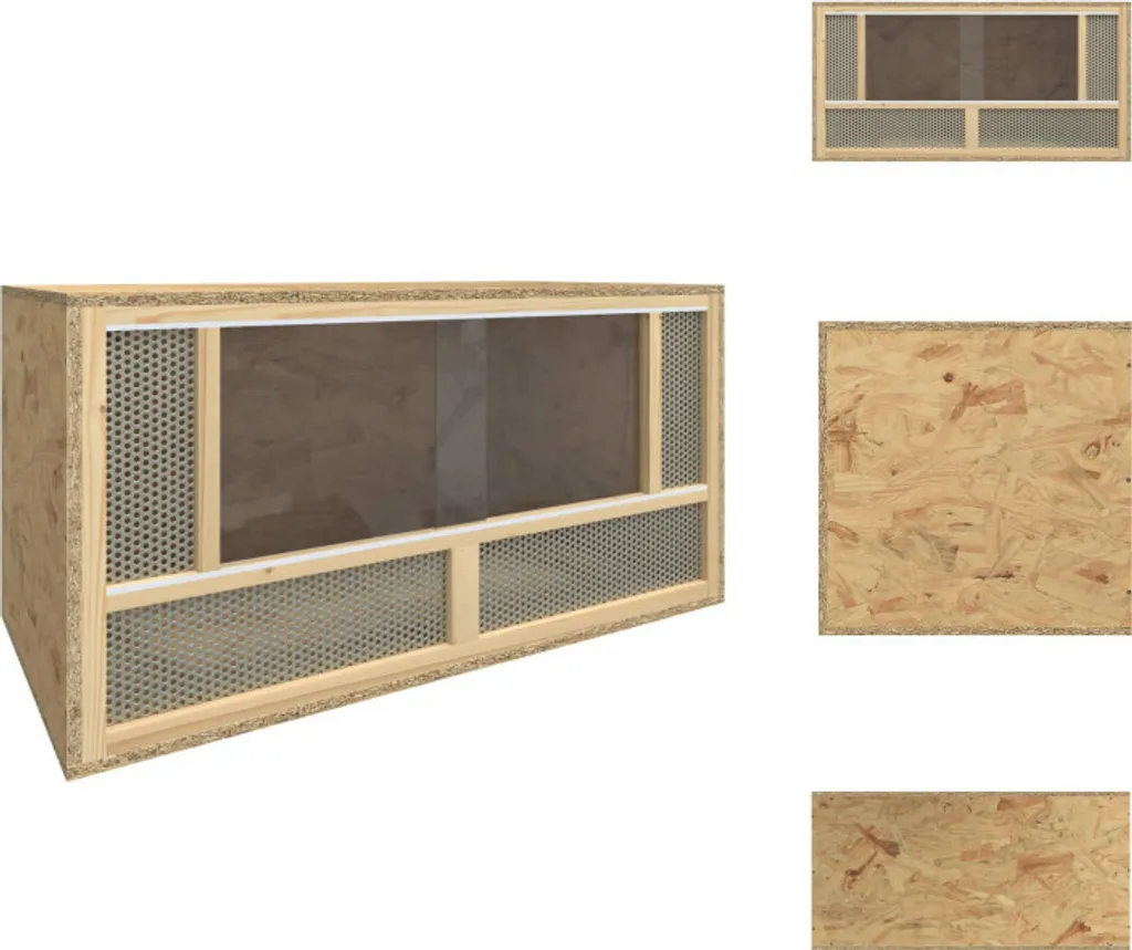 Habitat Reptile 80x40 cm en Bois composite - Terrarium vidaXL Design