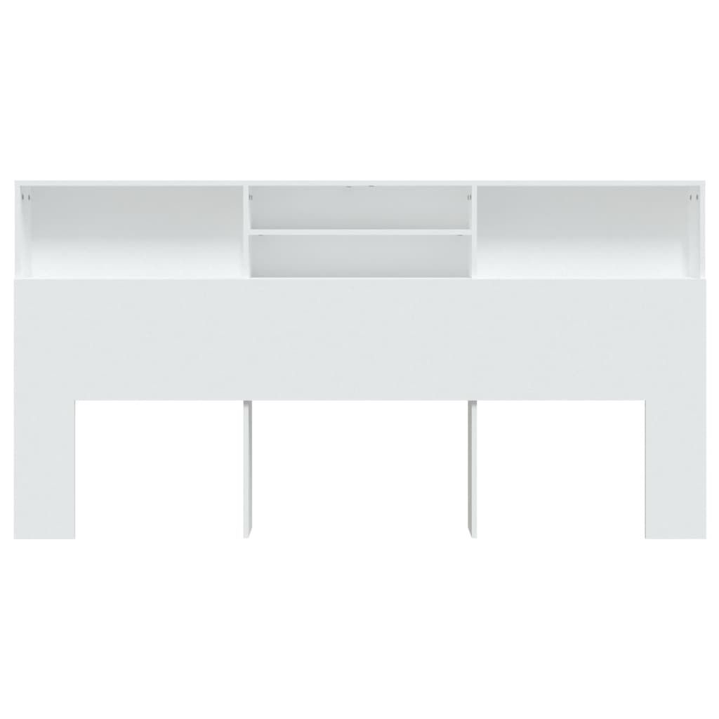 "2026 Aktion"Bettkopfteil Moderner design - Kopfteil fürs Bett - mit Ablagen Weiß 200x19x103,5 cm DEMöbel 7583791
