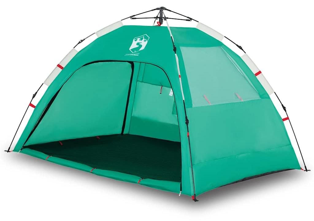 vidaXL Tenda da spiaggia 2 persone verde mare sgancio Immagine del prodotto 