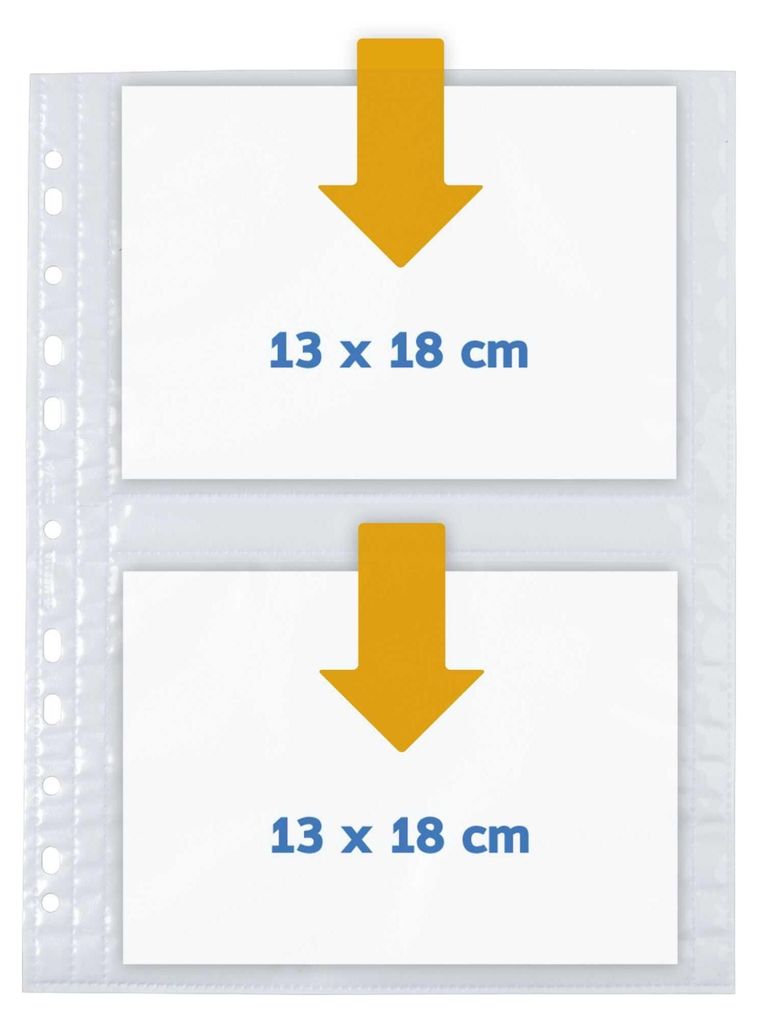 Kapsy na fotografie HERMA 130 x 180 mm na šířku bílé 10 Obrázek produktu 