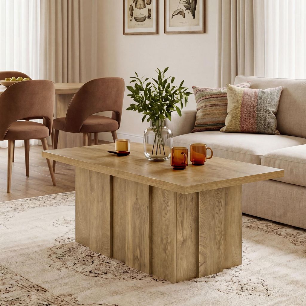 Tribesigns, table basse de 120 x 60 cm, table moderne pour Image du produit 