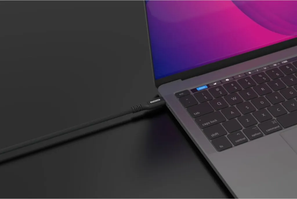 Câble USB-C vers USB-C 200 cm Idéal pour Télétravail et Vidéo 4K
