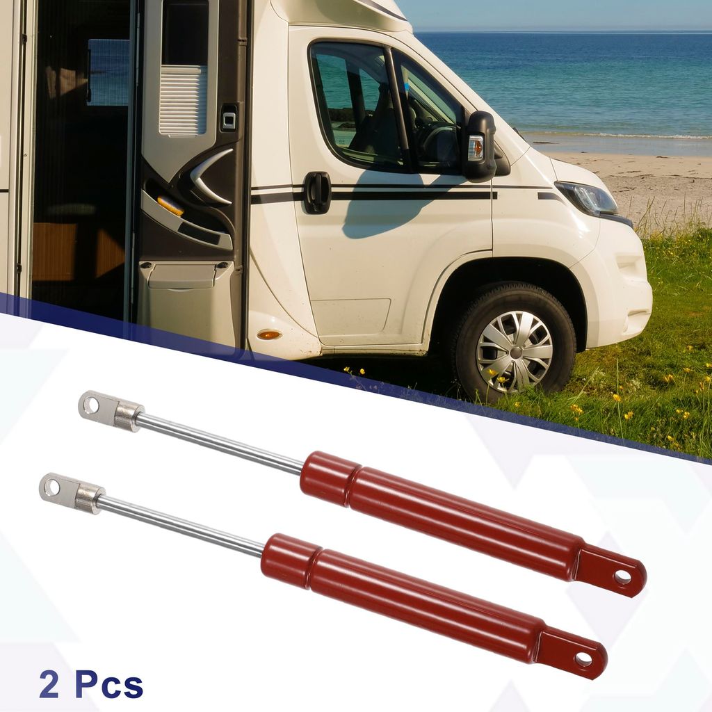 2 Stück 6 Zoll 5Ibs/22N Rote Gasdruckfedern Stützen Stoßdämpfer Universal für Wohnmobil Auto LKW Boot Fenster Schranktür Abdeckung