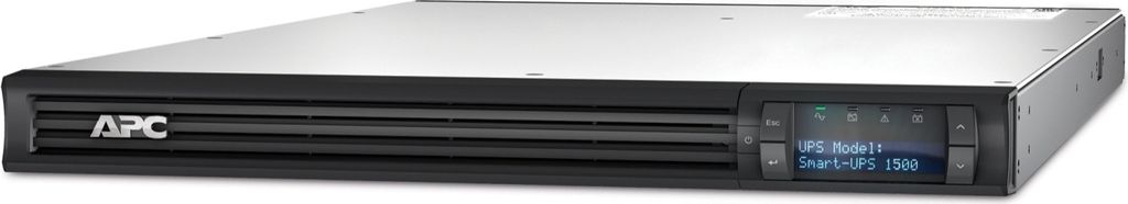APC Smart-UPS SMT - Unterbrechungsfreie Stromversorgung 1.500VA Rackmodell 1U - SMT1500RMI1U - Line Interactive, AVR, LCD Display, 4 Ausgänge IEC-...