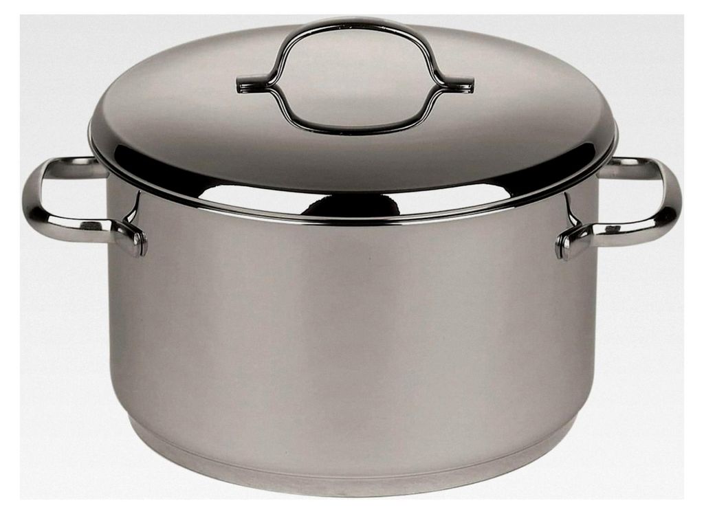 Fleischtopf mit Deckel 22 cm 4 L, CRISTALL, Edelstahl