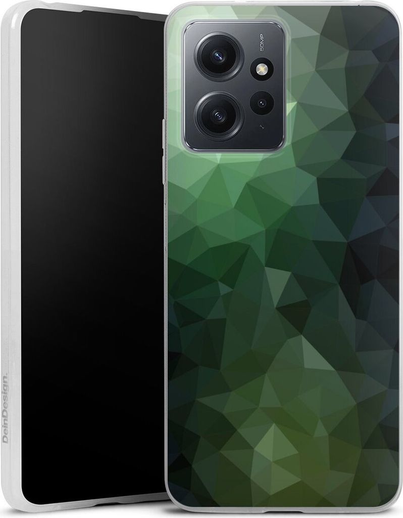 DeinDesign Slim Hülle für Xiaomi Redmi Note 12 4G Silikon Case Ultra Dünn Handyhülle Geometric Mosaik Tarnmuster