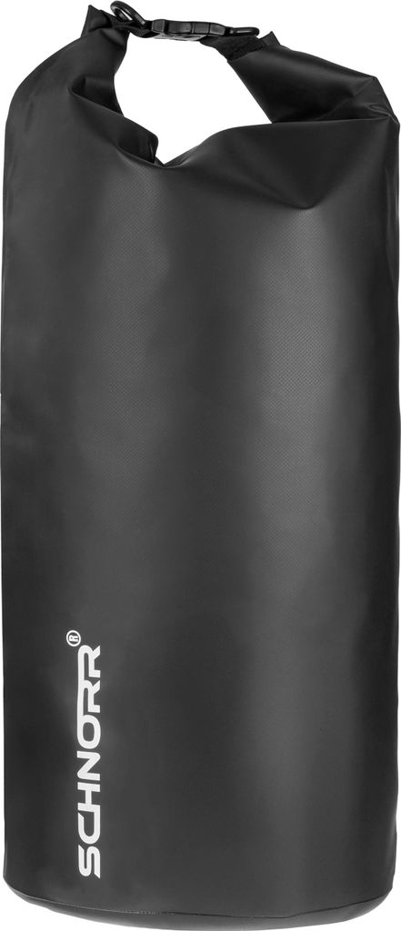 SCHNORR Drybag 60L Schwarz - wasserdichter Packsack 1000D mit Rollverschluss