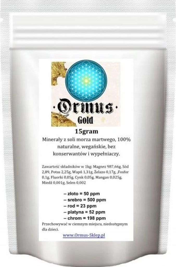 Ormus Gold poeder, 1 stuk, 15 gram Productafbeelding 