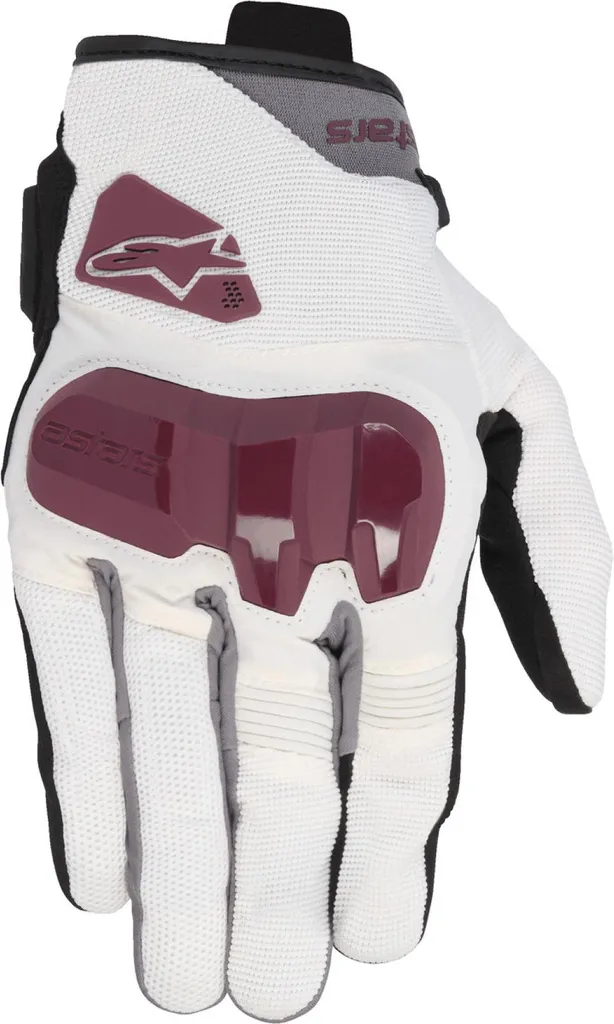 Gants Femme Alpinestars Chrome V2 Blanc et Violet - Protection Homologuée XS