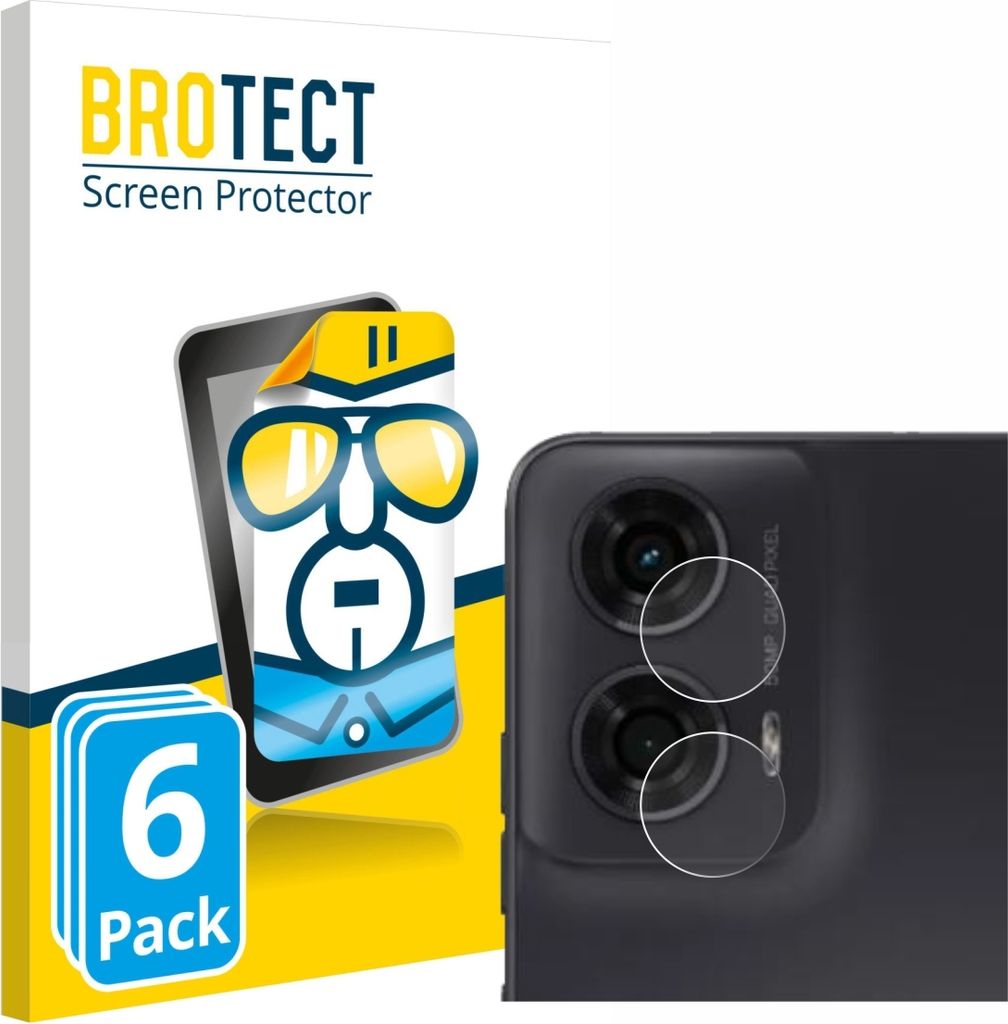 6x Für Motorola Moto G24 Power (NUR Kameraschutz) Schutzfolie BROTECT Displayschutz Display Schutz Folie Klar Transparent