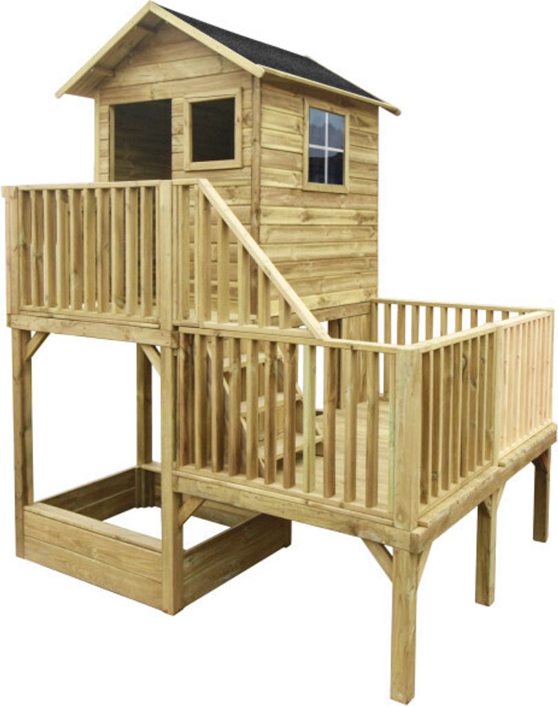 4iQ Spielhaus Hubert Gartenhaus aus Holz 226,5x176x272 cm Produktbild 