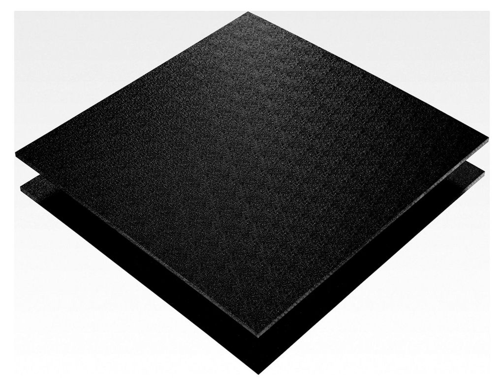 Kunststoffplatten genarbt | PE-HD | Zuschnitte in Schwarz, verschiedene Formate und Stärken von 2-15mm, hergestellt in Deutschland