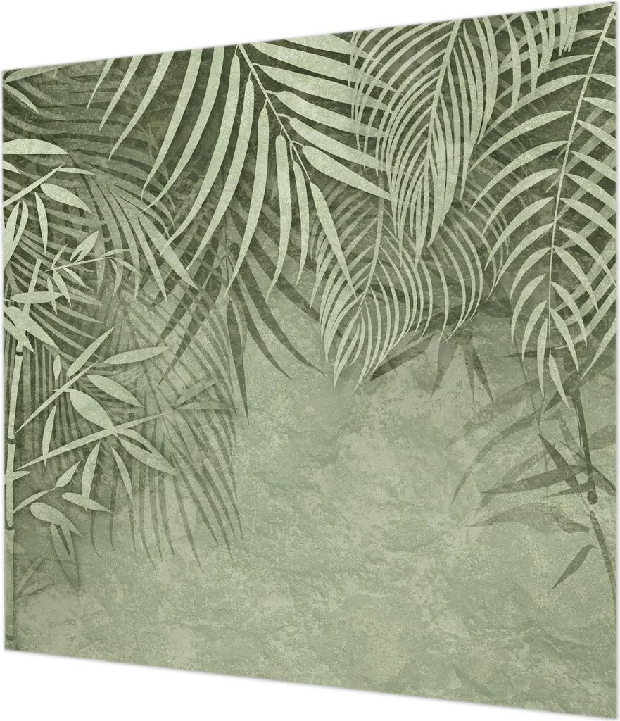 Wandtapete - Dekorative Tapete für Wohnzimmer - Tapetenfolie für Wanddekoration - 250x250 cm - Bambusparadies